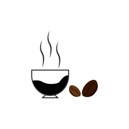 Coffee mug vector design template illustrationのイラスト素材