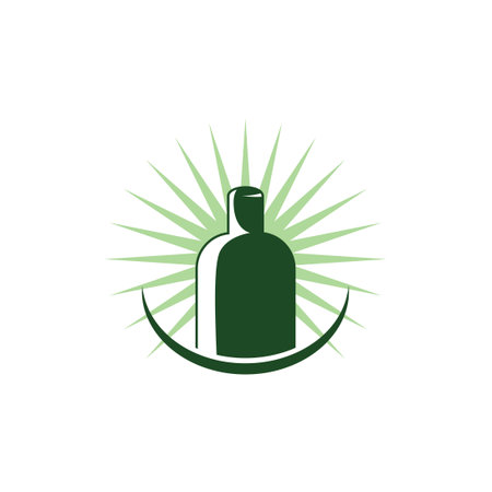 bottle vector design template illustrationのイラスト素材