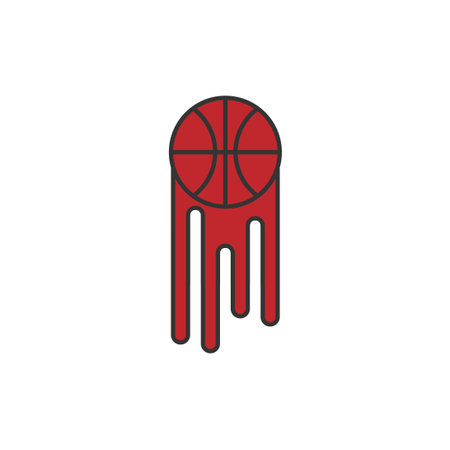 basketball vector design template illustrationのイラスト素材