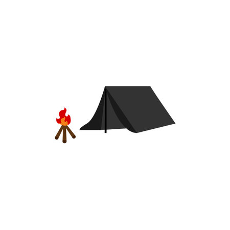 tent vector graphic design illustrationのイラスト素材