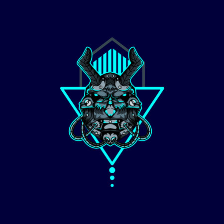 horned bird with sacred geometric shapes,suitable for the design of t-shirts, posters, cellphone casings etc.のイラスト素材