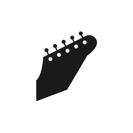 guitar head vector design illustrationのイラスト素材