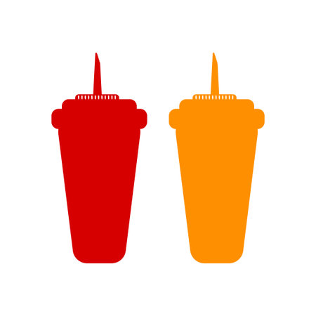 sauce bottle vector design template illustrationのイラスト素材