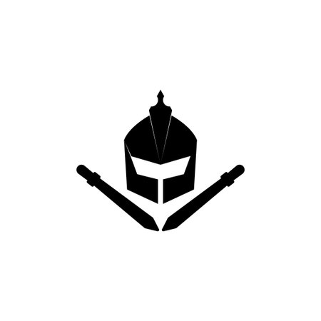 spartan vector logo icon design template illustrationのイラスト素材