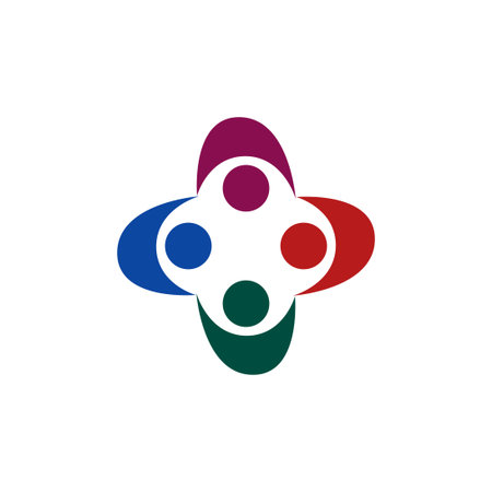 people vector logo icon design template illustrationのイラスト素材