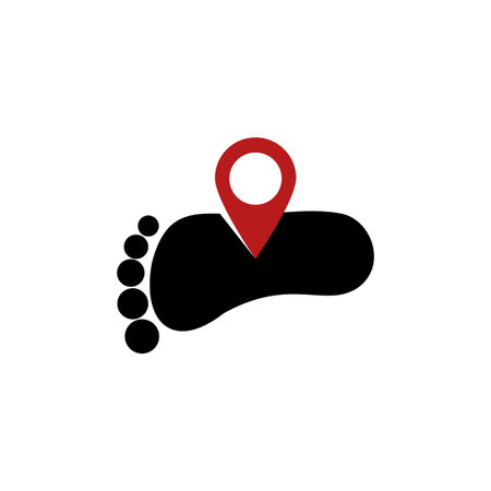 foot vector logo icon design template illustrationのイラスト素材