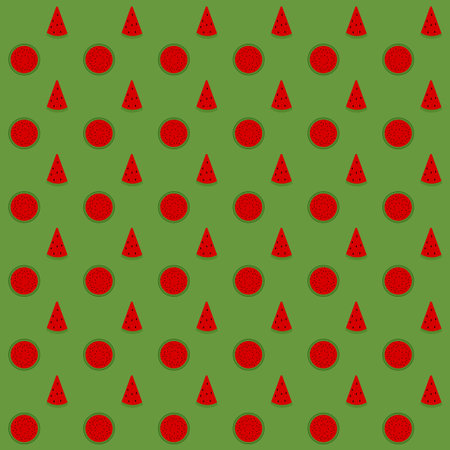 Watermelon seamless pattern background.Colorful wallpaper vector illustration and good for printingのイラスト素材