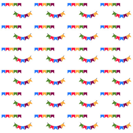 Birthday concept seamless pattern background.Colorful wallpaper vector illustration and good for printingのイラスト素材