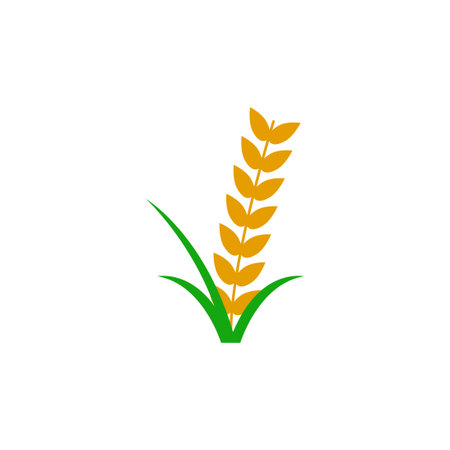 wheat vector design template illustrationのイラスト素材