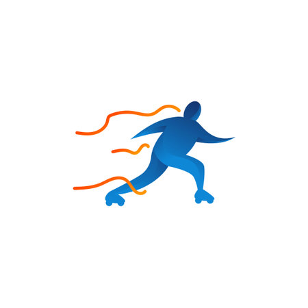 skating vector design template illustrationのイラスト素材