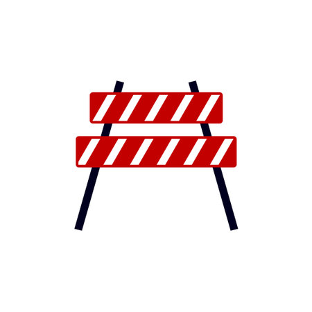 roadblock vector design template illustration