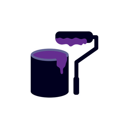 paint roller vector design template illustrationのイラスト素材