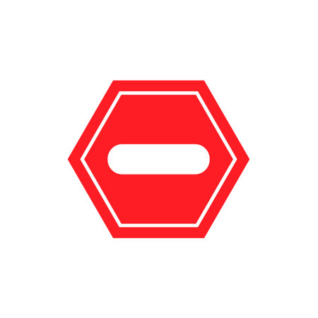 stop symbol vector design template illustrationのイラスト素材