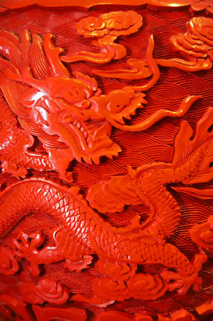 chinese vaseの写真素材