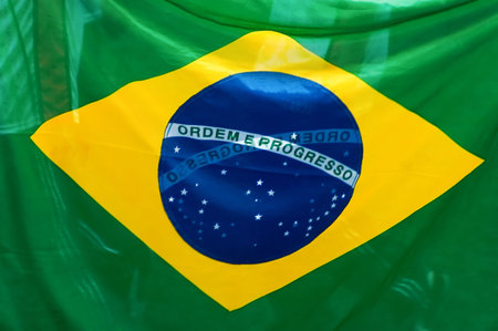 flag of brasilの写真素材