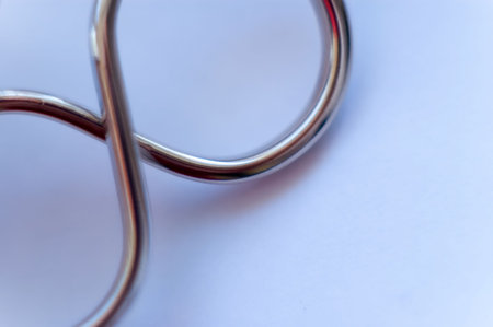 metal ringsの写真素材