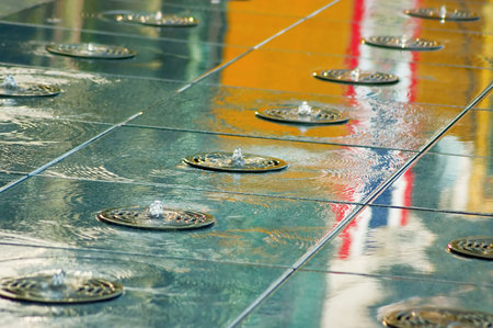 street fountainsの写真素材