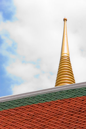 buddhist temple roofの写真素材