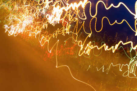 abstract light shapes