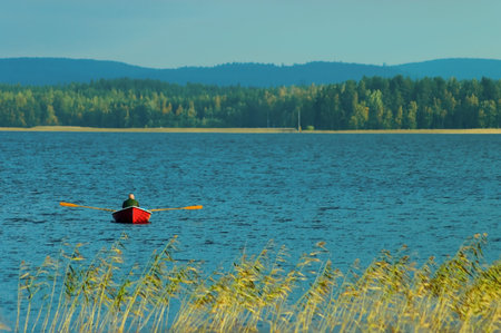 boat at lake