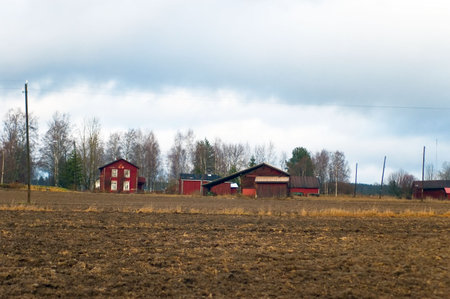 finnish countrysideの写真素材