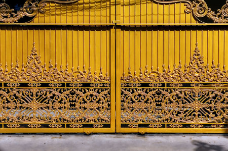 yellow gateの写真素材