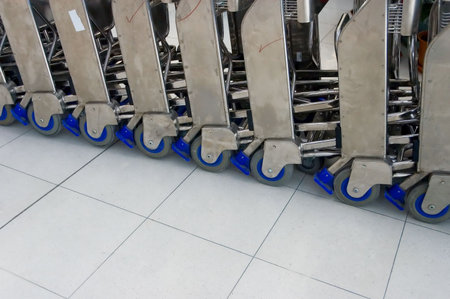 airport cartsの写真素材