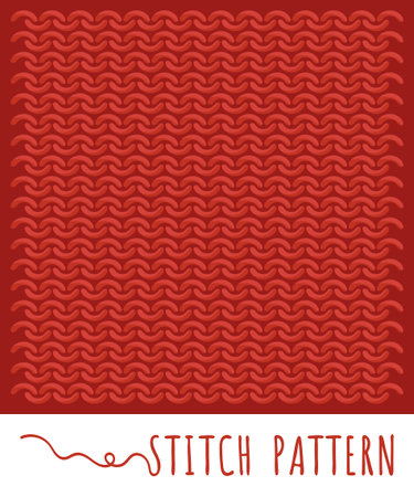 Knitting stitch pattern setのイラスト素材