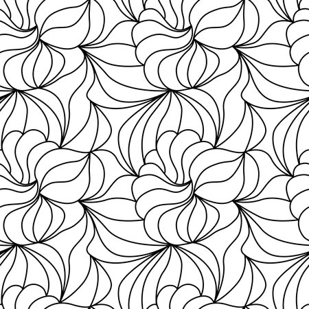 Natural seamless calming pattern.のイラスト素材