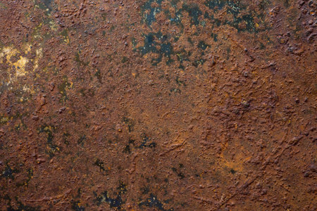 Rust texture on metal backgroundの写真素材