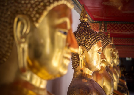 Buddha statue golden color