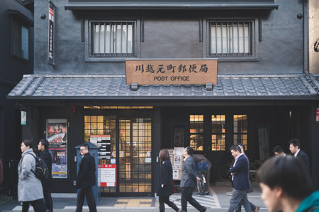 Kawagoe old town - November 2017, Kawagoe or little edo most of target of tourist target, city near Tokyo Japanのeditorial素材