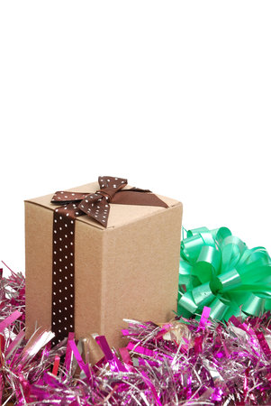 Vintage gift box in holidayの写真素材