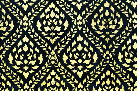 Thai art wall patternの写真素材