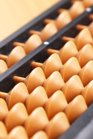 Close-up of classic abacus