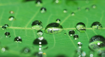 water drop on leave