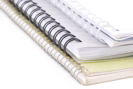 stack of blank notebooks