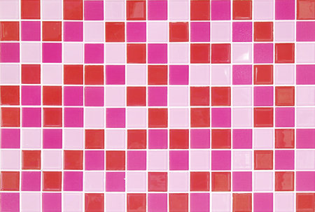 pink mosaic tilesの写真素材