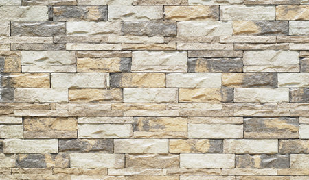 Stones wall backgroundの写真素材
