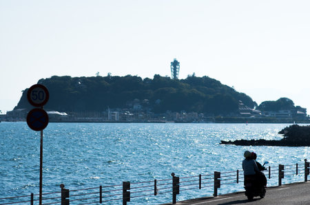shonan seaside area,kamakura,kanagawa japanのeditorial素材