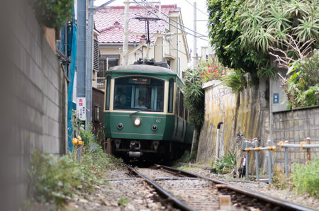 Enoshima railway,kamakura,kanagawa(prefectures),tourism of japanのeditorial素材