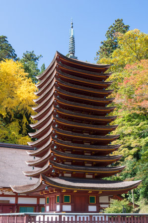 tanzan-temple,nara(prefectures),japanese traditional temples and shrinesのeditorial素材