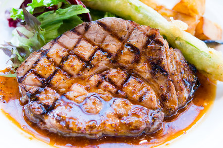 organic pork meatの写真素材