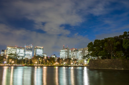 Tokyo landscape night view,tokyo(prefectures),tourism of japanの写真素材