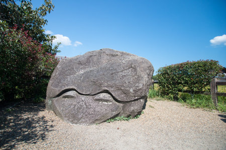 Kameishi stone, nara, japan tourismの写真素材