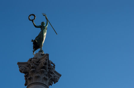 Union square, landscape of San francisco, california, tourism of americaの写真素材