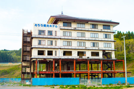 Taro Kanko Hotel,miyako,iwate,earthquake of japanのeditorial素材