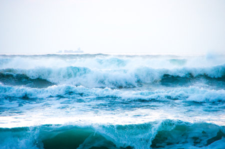 morningglow waveの写真素材