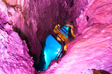 ryusendo cave,iwate(prefectures),tourism of japanの写真素材