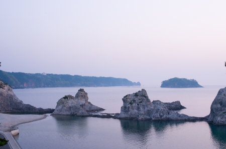 Jodogahama,miyako city,iwate(prefectures),tourism of japanの写真素材